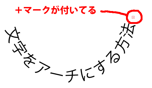 プラスマークが付いてる